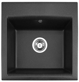 ALVEUS 1149113 - Mosogató GEM 50x50 cm gránit/fekete