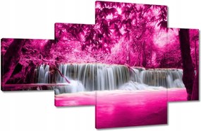 Vászonkép 130x80 Rózsaszín vízesés Tájkép