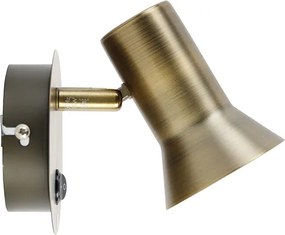 Okos bronz fali spotlámpa forgatható és dönthető kapcsolóval, Wi-Fi GU10 50mm - Karin 1