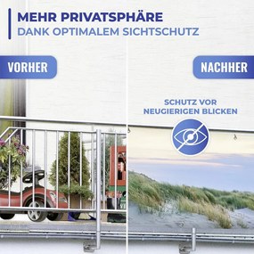 Műanyag belátásgátló erkélyre 500x85 cm North Sea Coast – Maximex