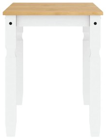 Corona fehér tömör fenyőfa ebédlőasztal 112 x 60 x 75 cm