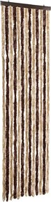 vidaXL bézs és világosbarna zsenília rovarfüggöny 56 x 200 cm