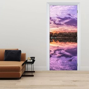 Fotótapéta ajtóra - Lila égbolt (95x205cm)