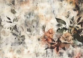 Fotótapéta Levelek a flizelinen virág Virágok fotótapéta falra Ragasztó