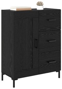 Széf fiókkal Musta tammi 69.5 x 34 x 90 cm Faanyag
