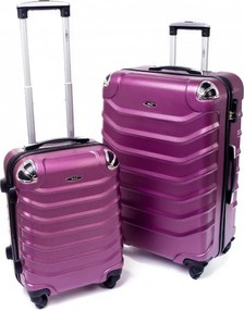 Lila 2 db-os keményhéjú bőröndkészlet „Premium” – 2 méret