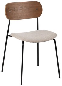 Barna-krémszínű étkezőszék szett 4 db-os Moe – Ixia