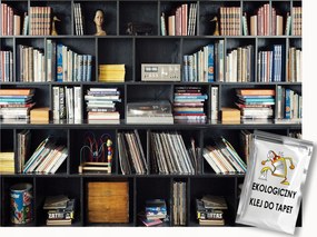 Fotótapéta Flizelina Absztrakt Könyvek A polcon Könyvtár 400x280 ragasztó