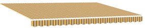 Manuálisan behúzható napellenző LED színes csíkokkal 450x300 cm