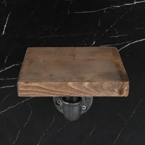 KÉSZLET 3x Fali polc BORURAF fenyő/fekete