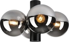 Mennyezeti lámpa SFERIO 4xE14/5W/230V fekete/füstfekete