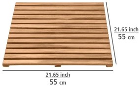 WENKO 25522100 - Lábtörlő ACACIA 55x55 cm barna