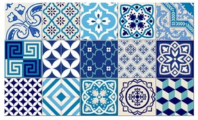 Seaside 15 db-os dekorációs, falvédő matricakészlet, 15 x 15 cm Ambiance