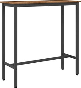 vidaXL asztal Öreg fa 100 x 40 x 100,5 cm Műszaki fa és acél
