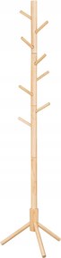 Ruhaakasztó 8 kampó 175 cm Bézs Állvány fa alakú Állítható 45°