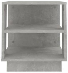 vidaXL betonszürke szerelt fa dohányzóasztal 40x40x43 cm