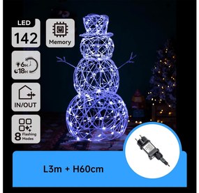 Aigostar-LED Kültéri karácsonyi dekoráció LED/3,6W/31/230V 6500K 60cm IP44 hóember