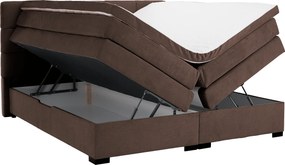 Boxspring ágy, 200x200, barna, APRIL