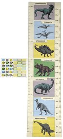 Magasságmérős gyerek matrica ajtóra-falra 28x115 cm Prehistoric Land – Rex London