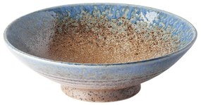 Earth & Sky bézs-kék kerámia tál ramenhez, ø 25 cm - MIJ