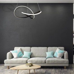 LED Csillár zsinóron CAPPIO LED/36W/230V fekete