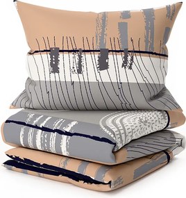 Pamut ágyneműhuzat PINIA szürke Ágyneműhuzat mérete: 70 x 90 cm | 140 x 200 cm