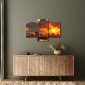 Kép - Elefántcsorda (90x60 cm)