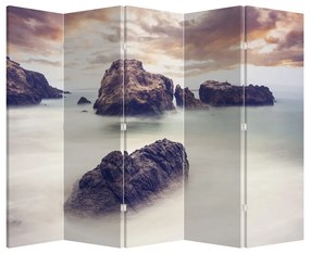 Paraván - Sziklák a ködben (210x170 cm)