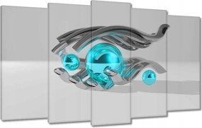 Vászonkép 100x60 Kék golyók