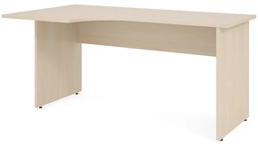 Impress ergonomikus asztal 160 x 90 cm, bal, juhar