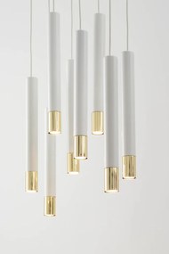 SIGMA LIGHTING 33391 SOPEL Többágú Függesztett Lámpa Fehér, Arany GU11 IP20
