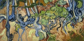 Reprodukció Tree roots, 1890, Vincent van Gogh