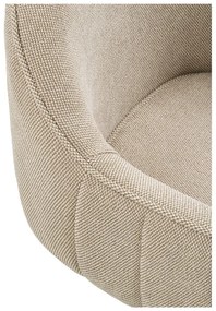 Világosszürke kárpitozott karfás étkezőfotel szett 2 db-os Tamera – House Nordic