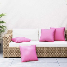 Dobópárnák 4 pcs Rózsaszín 60 x 60 cm szövet