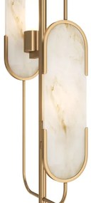 Maytoni MOD099FL-02G - Állólámpa MARMO 2xG9/40W/230V