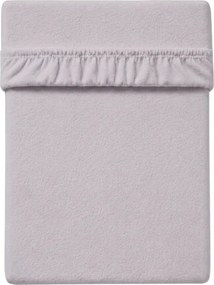 Polár anyagú gumis lepedő MOLTON szürke-lila 180 x 200 cm