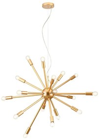 Redo 01-2935 - Kábelre függesztett STELLAR csillár 18xE14/25W/230V aranyszínű
