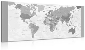 Kép világ térkép fekete fehérben