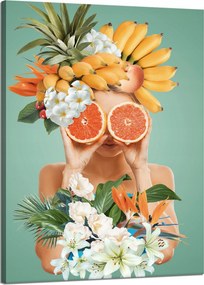 Vászonkép A természet harmóniája Virágok Nő Gyümölcsök 50x70 cm