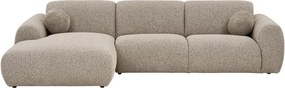 Szürkésbézs sarokkanapé (bal oldali-heverő résszel) Clyde – House Nordic