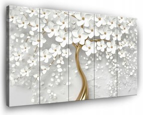 Vászonkép Absztrakt Fa Vászon Fal 5 Részes Hálószoba Nappali 150x100