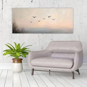 Kép - Madárcsapat (120x50 cm)