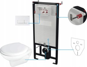 Deante Wc szett Falsík Alatti 6 az 1-ben csendes öblítéssel és akasztós tállal