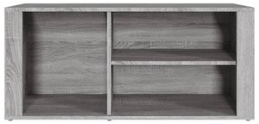 szürke sonoma színű szerelt fa cipősszekrény 100x35x45 cm