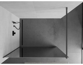 Mexen Kioto, Walk-In zuhanyparaván 70 x 200 cm, 8 mm-es tükörmintás üveg, grafit profil, 800-070-101-66-50