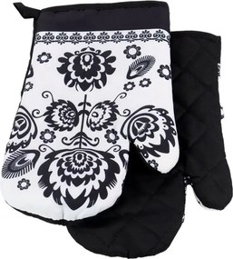 Euromat Konyhai kesztyű felakasztható fogantyúval univerzális 2db Folk