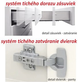 Alsószekrény három fiókkal, tölgy sonoma, LINE D60S3
