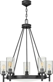 ELSTEAD HK-COLLIER5-BX COLLIER Modern Csillár Fekete, Opál, Átlátszó E27 IP20