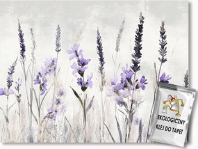 Fotótapéta Flizelina Akvarell Kert Virágok Levendula Hanga 250x175 ragasztó