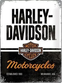 Fém tábla Harley-Davidson - Motorcycles, (30 x 40 cm)